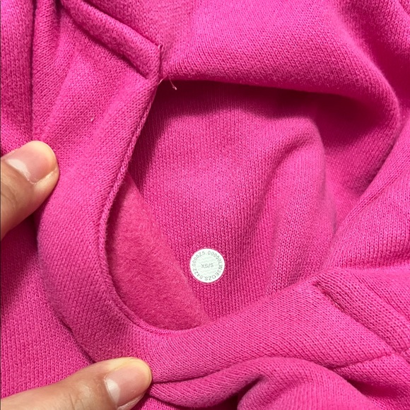 Lululemon Scuba Full Zip Oversized Hoodie Sonic Pink - Picture 3 of 3